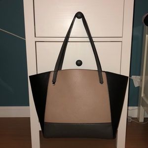 Large Faux Leather Tote